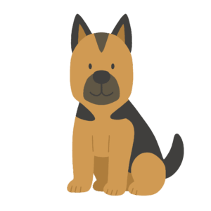 シェパードの無料イラスト素材