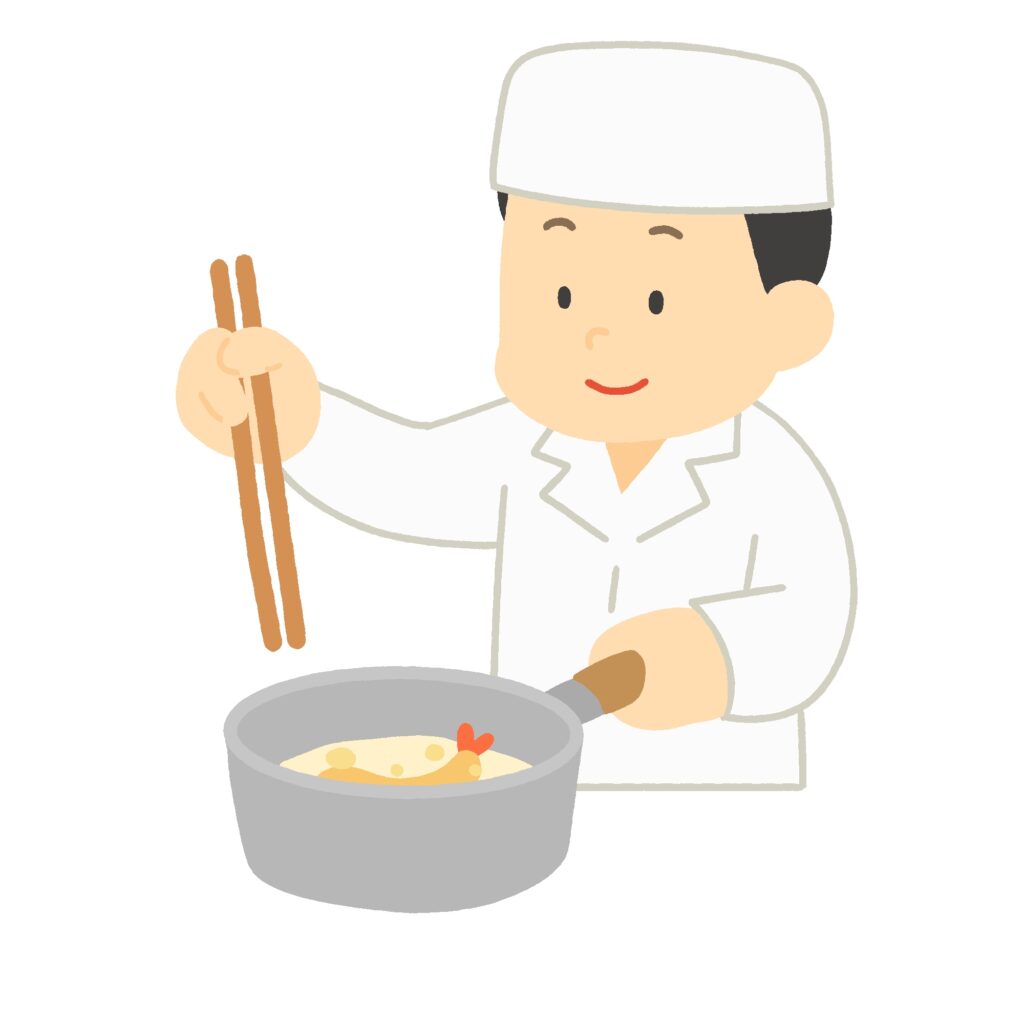 clip art of cook frying tempura-illpop.com