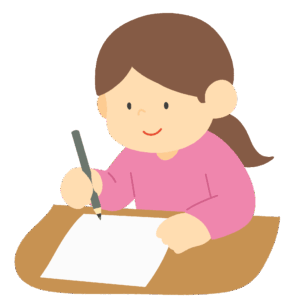 clip art of woman filling out a form-illpop.com