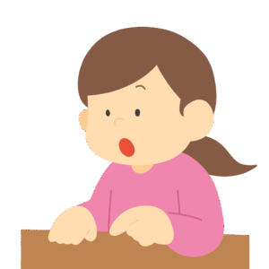 相談する女性の無料イラスト素材