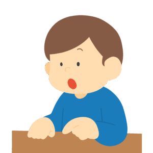 相談する男性の無料イラスト素材