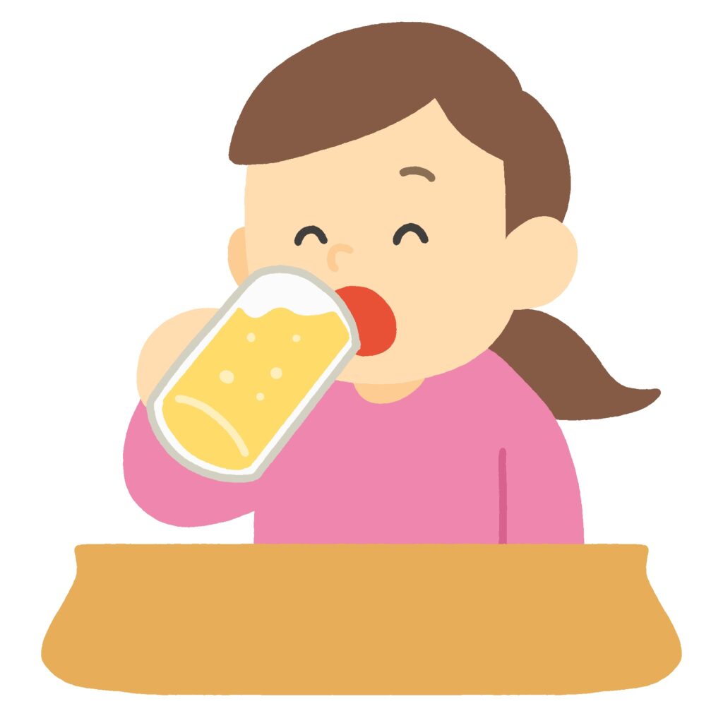 clip art of woman drinking beer-illpop.com