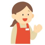 clip art of shopkeeper giving a tour