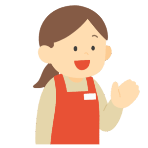 clip art of shopkeeper giving a tour