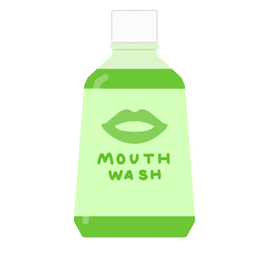 マウスウォッシュの無料イラスト素材