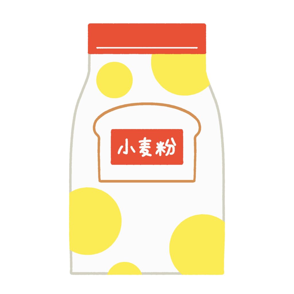 小麦粉の袋の無料イラスト素材