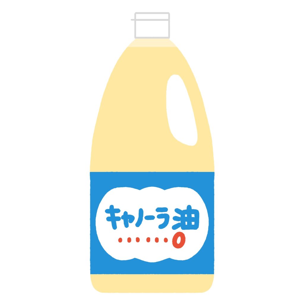 キャノーラ油の無料イラスト素材