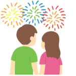 clip art of person watching fireworks-illpop.com