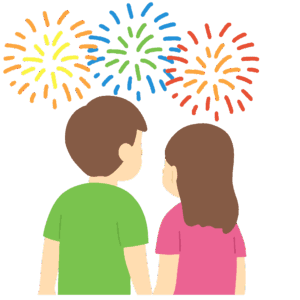 clip art of person watching fireworks-illpop.com