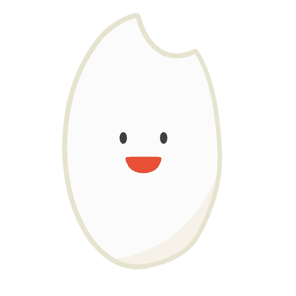 白米のキャラクターの無料イラスト素材