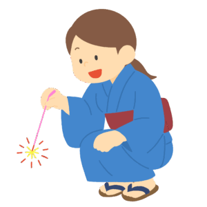 clip art of woman doing sparkler-illpop.com