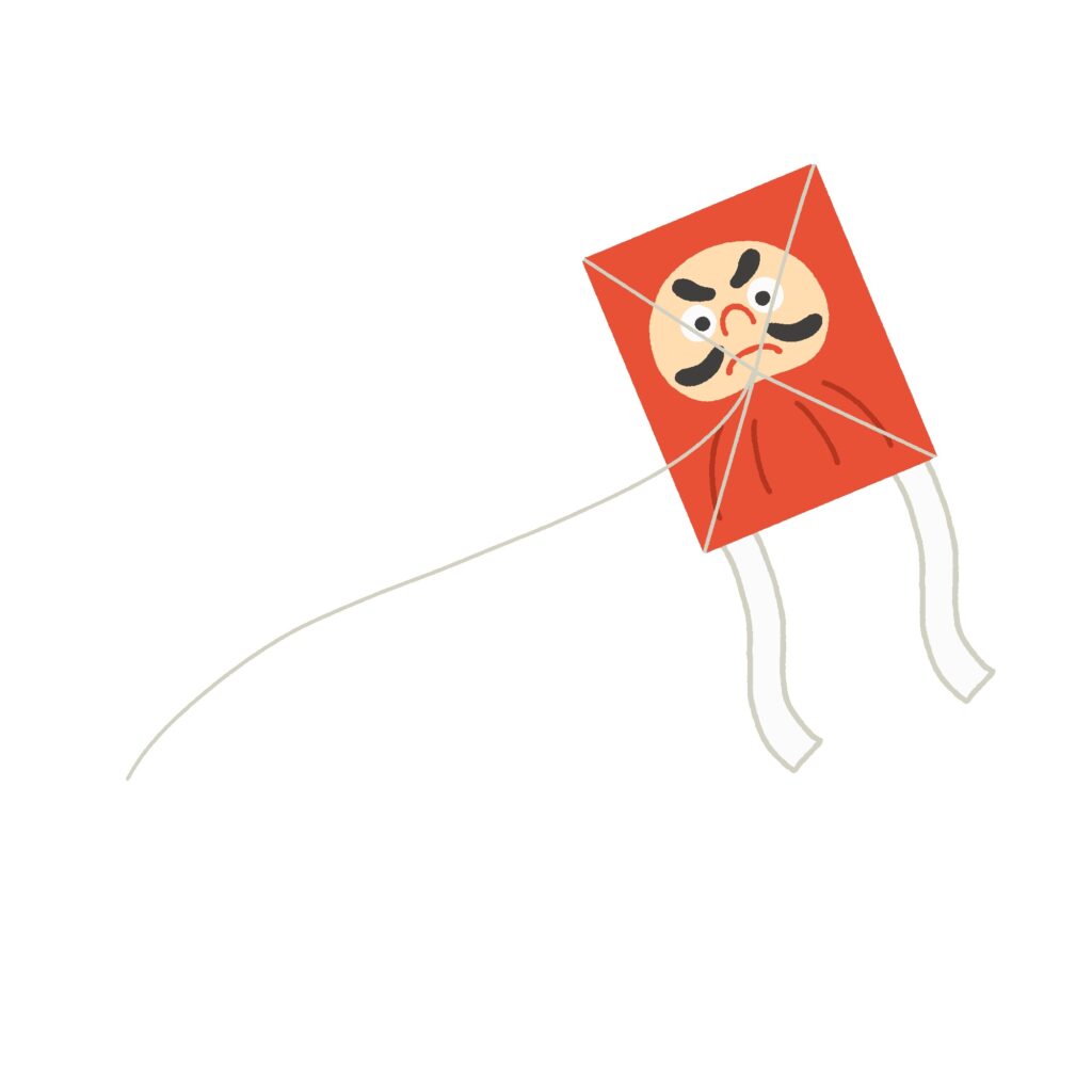 和凧の無料イラスト素材