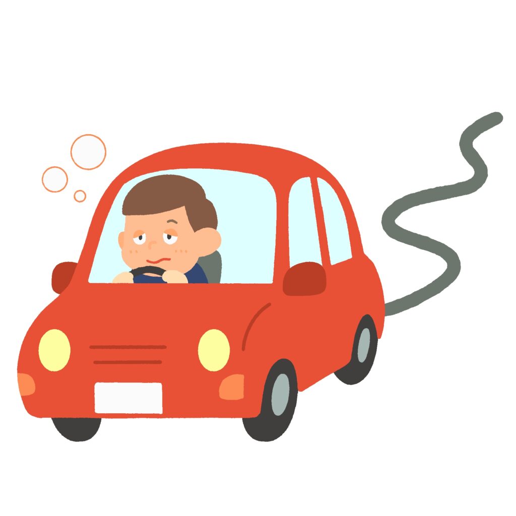 飲酒運転の無料イラスト素材