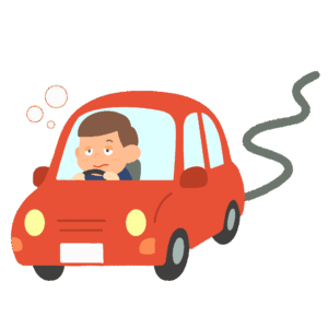 飲酒運転の無料イラスト素材