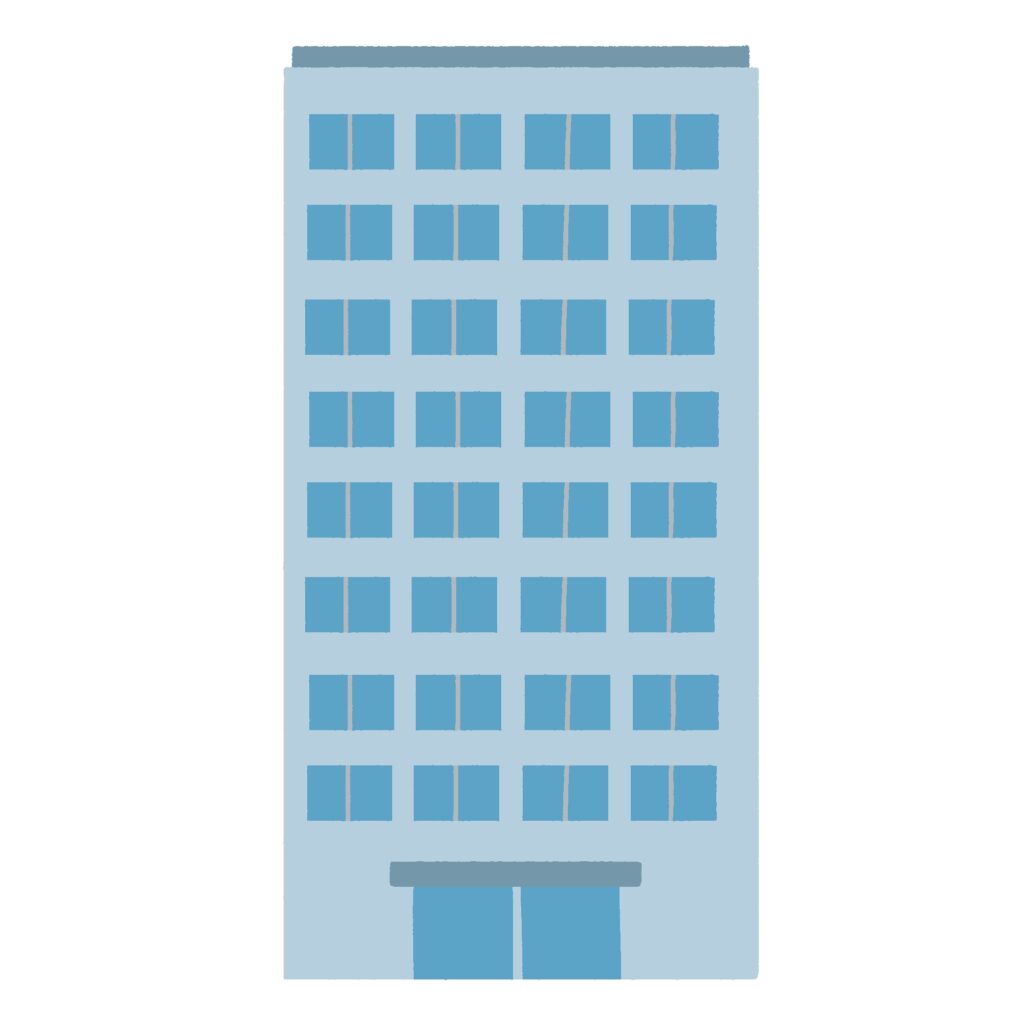 高層ビルの無料イラスト素材