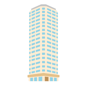 Clip art of tower apartment