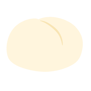 白パンの無料イラスト素材