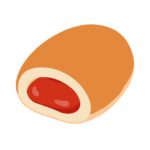 いちごジャムパンの無料イラスト素材