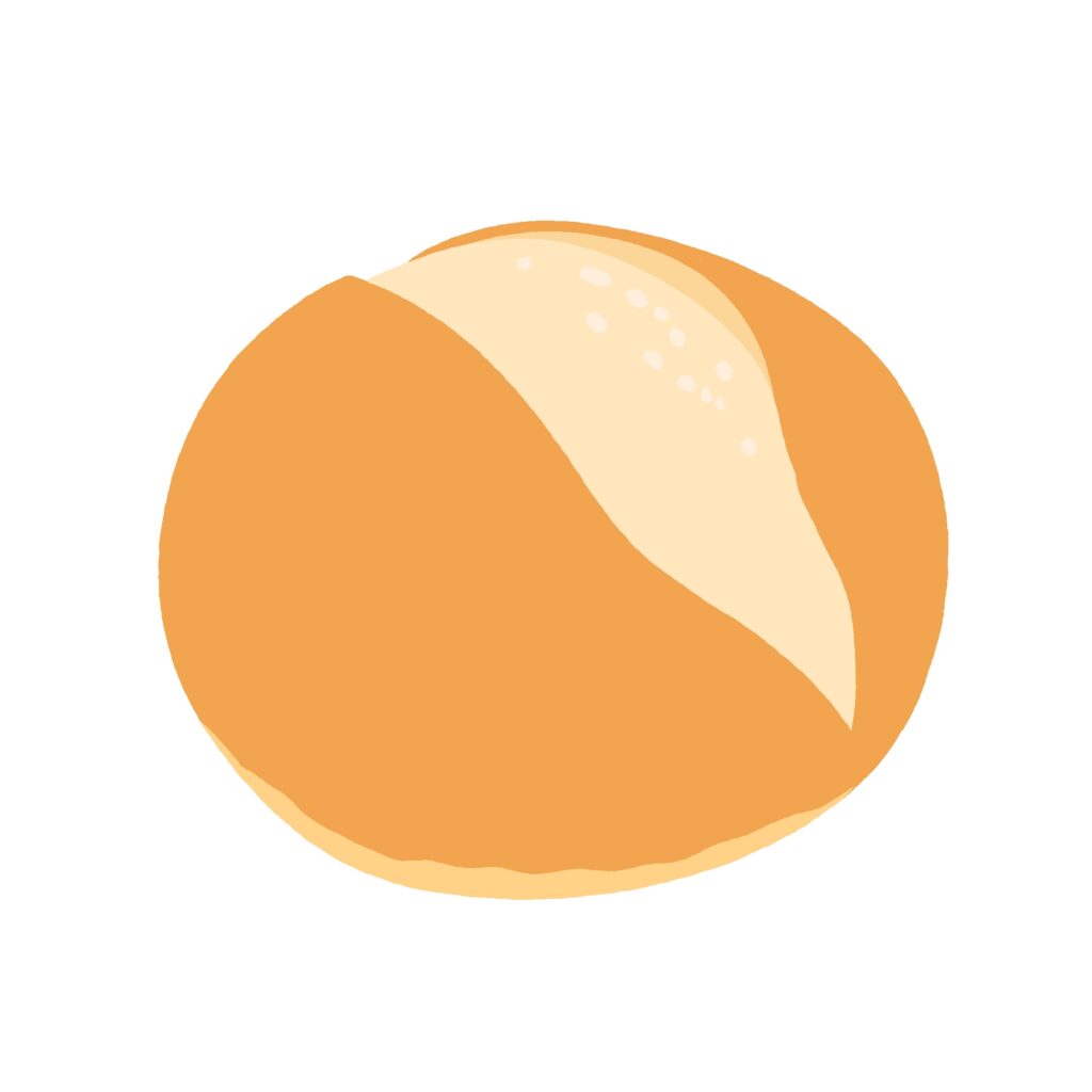 パンのブールの無料イラスト素材