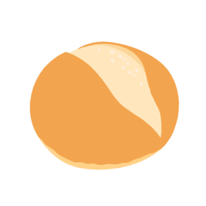 パンのブールの無料イラスト素材