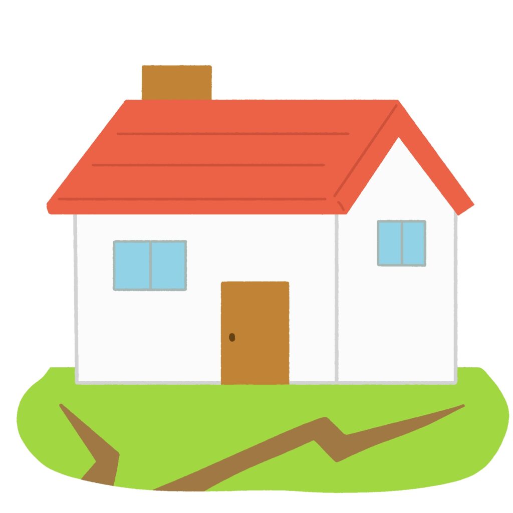 地割れの無料イラスト素材