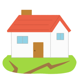 地割れの無料イラスト素材