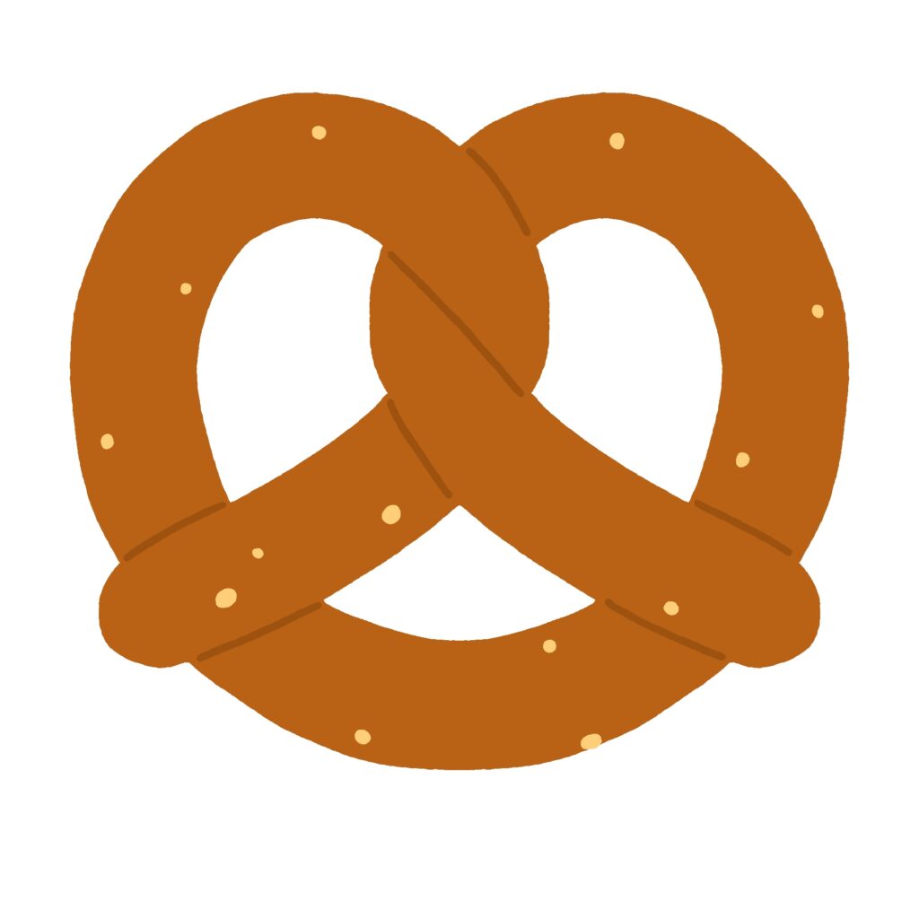 プレッツェルの無料イラスト素材