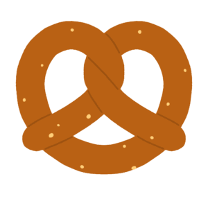 プレッツェルの無料イラスト素材