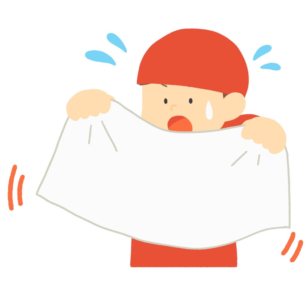 熱波師の男性の無料イラスト素材