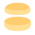 イングリッシュマフィンの無料イラスト素材