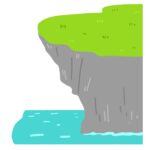 崖の無料イラスト素材