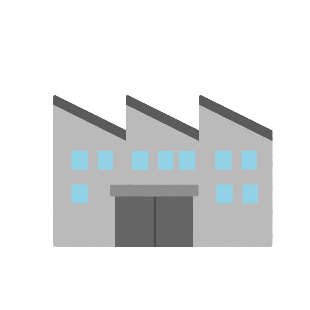 工場の無料イラスト素材