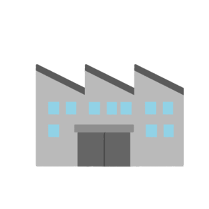 工場の無料イラスト素材