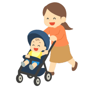 clip art of mother pushing stroller-illpop.com
