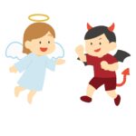 天使と悪魔の無料イラスト素材