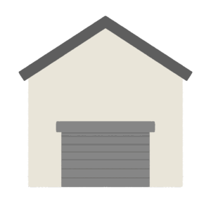 倉庫の建物の無料イラスト素材