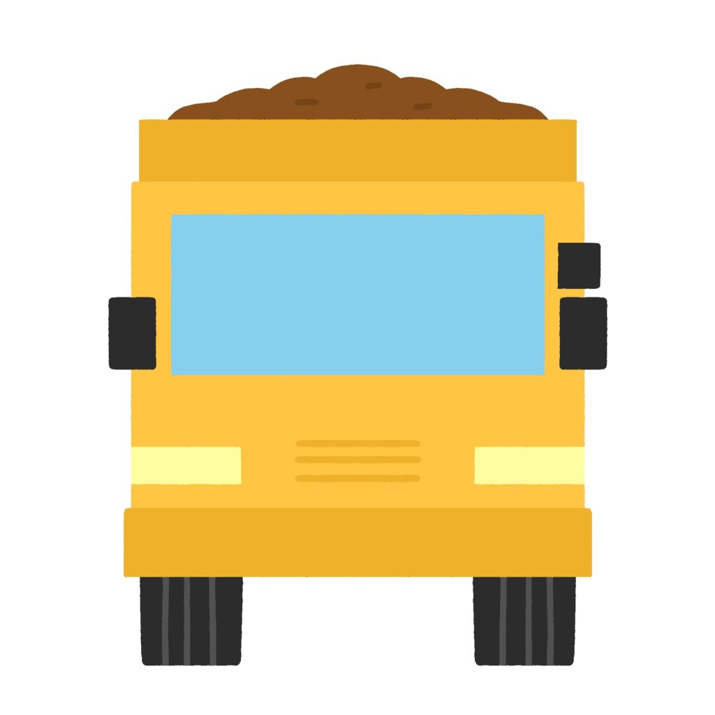 clip art of dump truck(front)