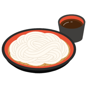 ざるうどんの無料イラスト素材