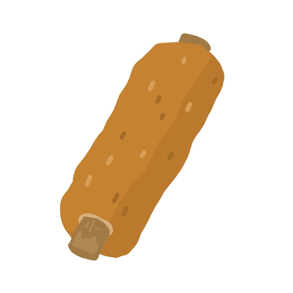 free burdock root roll(paste) clip art