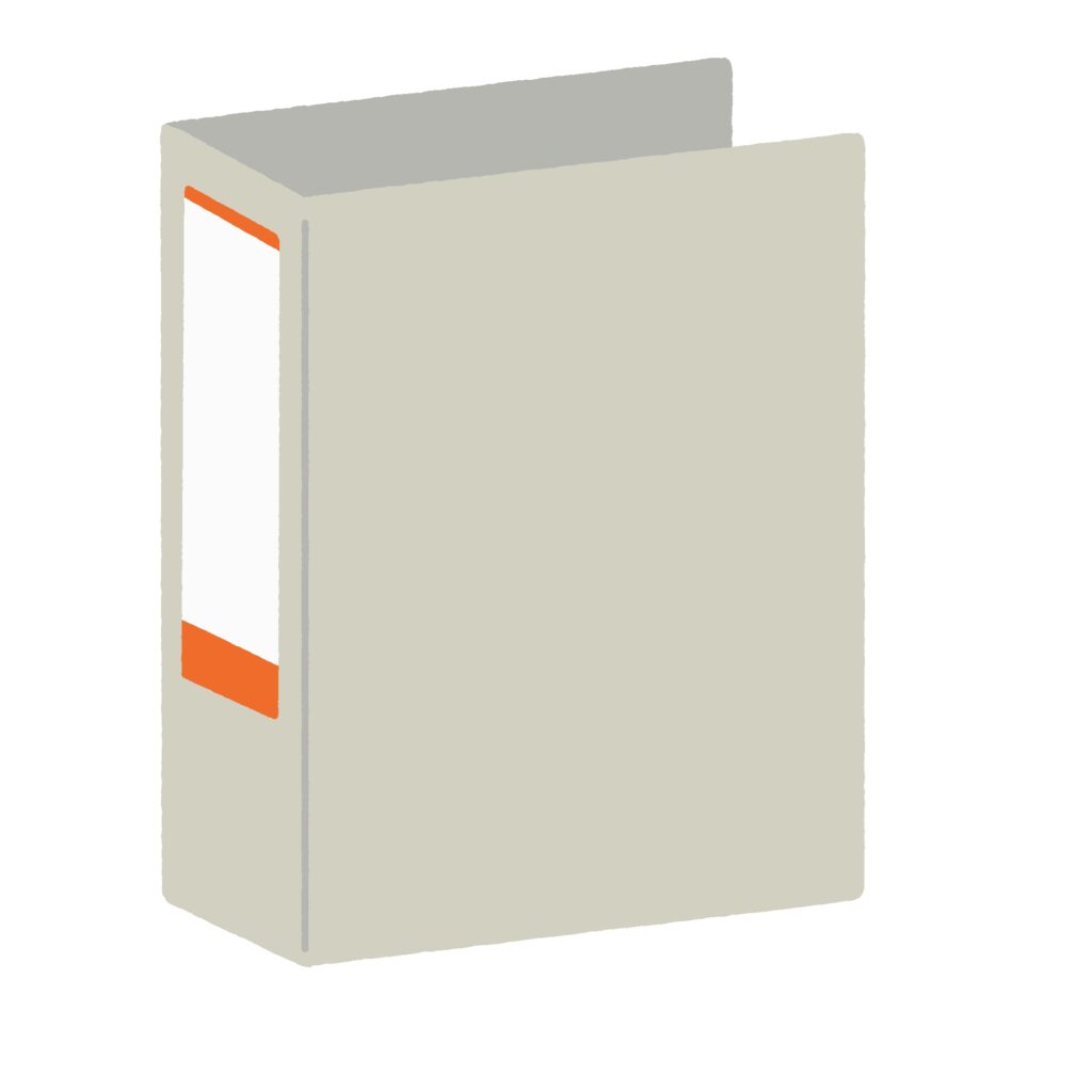 ファイル（バインダー）の無料イラスト素材