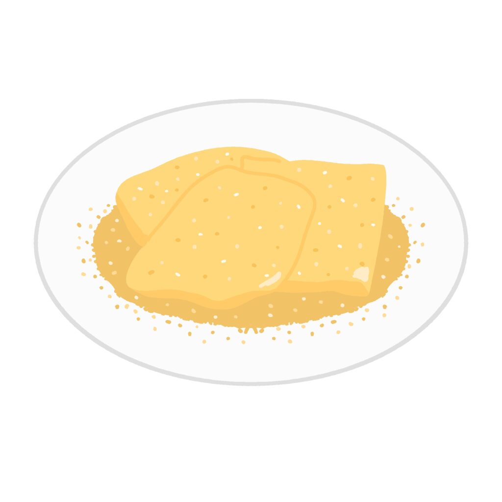 きなこ餅の無料イラスト素材