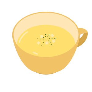 コーンスープの無料イラスト素材