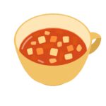 ミネストローネ（スープ）の無料イラスト素材