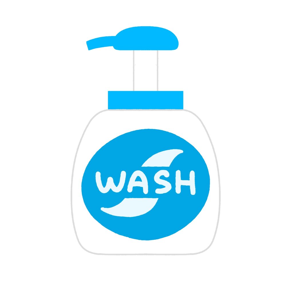 free hand soap container(foam type) clipart