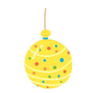 水ヨーヨー（黄色）の無料イラスト素材