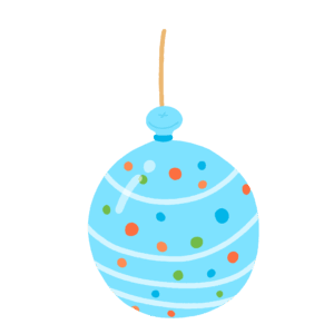 水ヨーヨー（水色）の無料イラスト素材