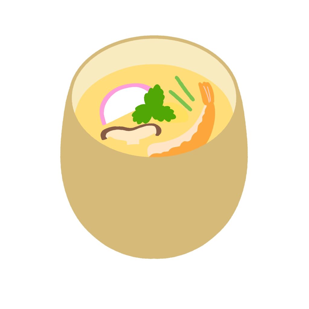 茶碗蒸しの無料イラスト素材