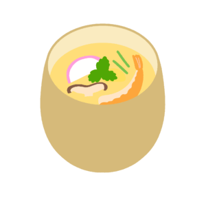 clip art of steamed egg custard
