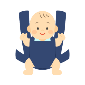 clip art of baby(baby carrier)