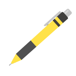 シャープペンシル（シャーペン）の無料イラスト素材